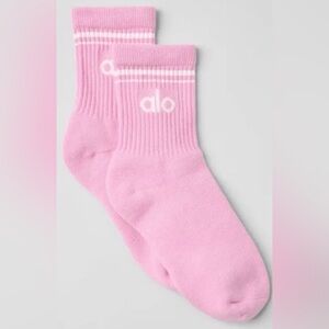 ALO Yoga Pink Crew Socks